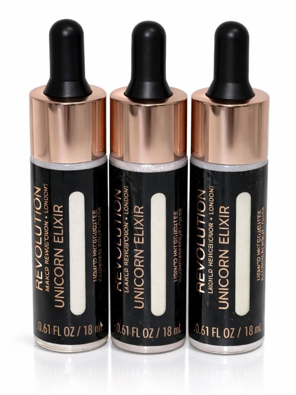Revolution Liquid Highlighter Unicorn Elixir 3 Pack